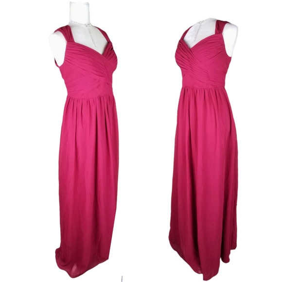 AZAZIE Violet Red Special Occasion Prom Formal Long Matte Flowing Maxi Dress XL - Picture 4 of 13